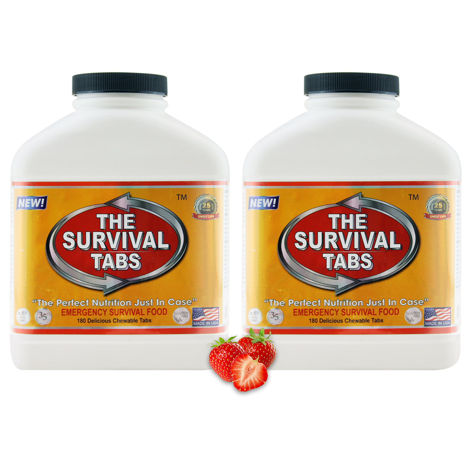 Sports Outdoor Emergency Preparedness Food Tablets 30 Days Supply None Gmo Gluten Free 25 Years Shelf Life 2 Bottles Vanilla Lohasfarms